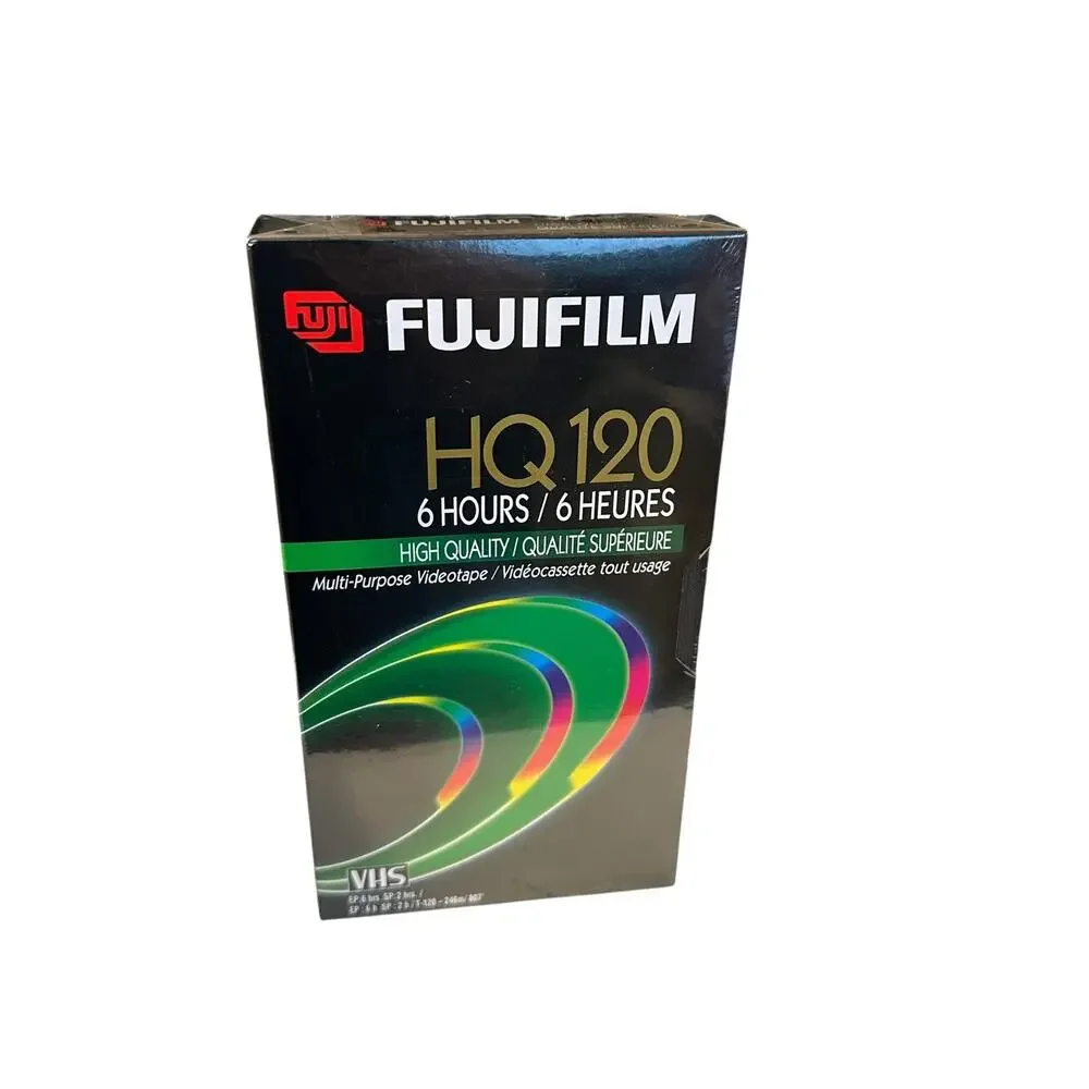 9x Lot Fujifilm HQ T-120 VHS Cassette Tape High Quality NEW SEALED